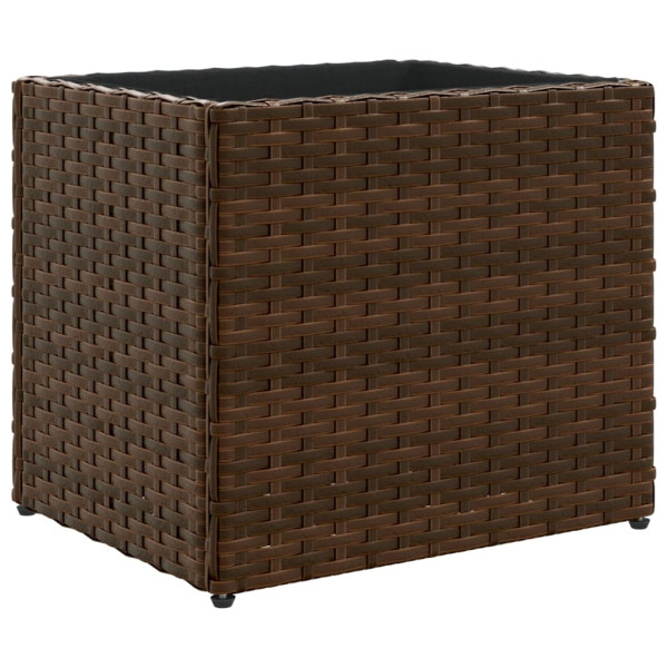 Jardins 2 unidades marrom sintético rattan 36x30x32 cm M 5
