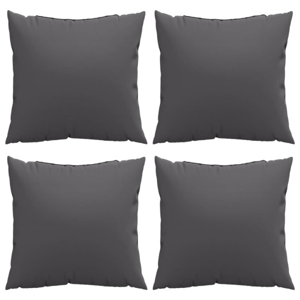 Almofadas de sofá 4 pcs 50x50 cm tecido antracite M 4