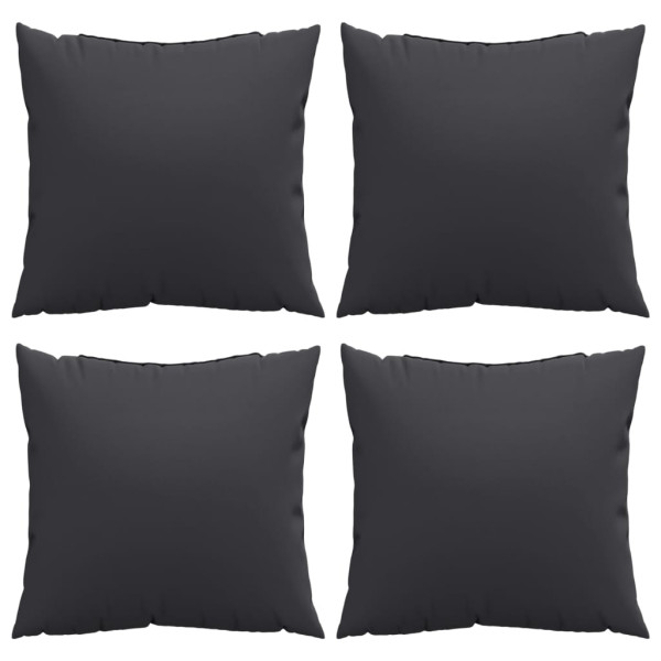 Almofadas de sofá 4 pcs 50x50 cm tecido preto M 4