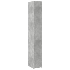 Armario estrecho madera ingeniería gris hormigón 30x42.5x225 cm H
