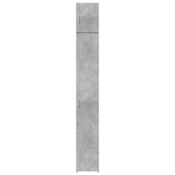 Armario estrecho madera ingeniería gris hormigón 30x42.5x225 cm M 4