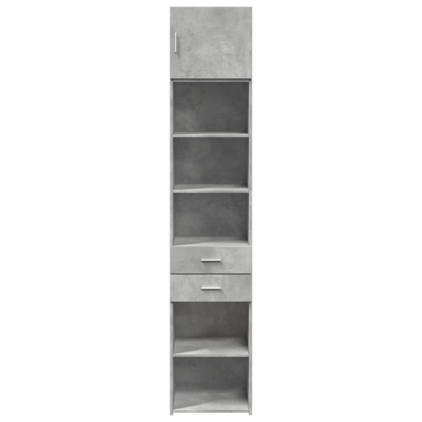 Armario estrecho madera ingeniería gris hormigón 45x42.5x225 cm M 4