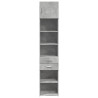 Armario estrecho madera ingeniería gris hormigón 45x42.5x225 cm 4