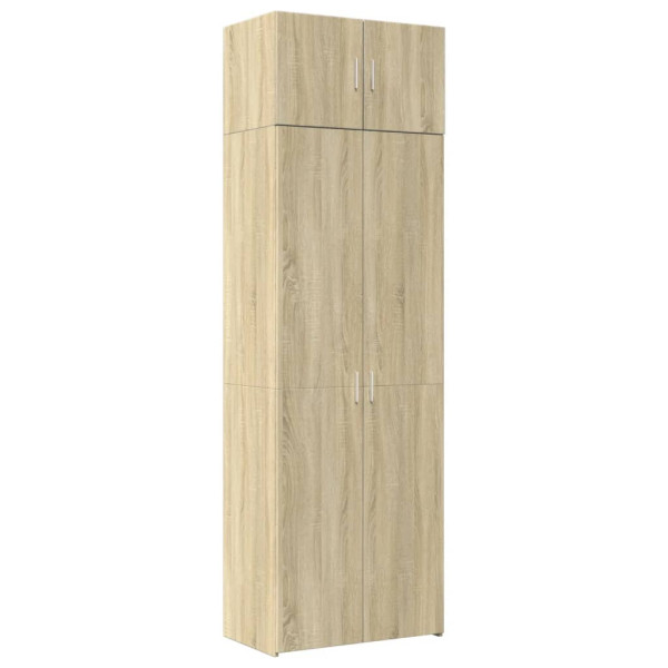 Armario de madera de ingeniería roble Sonoma 70x42.5x225 cm M 2