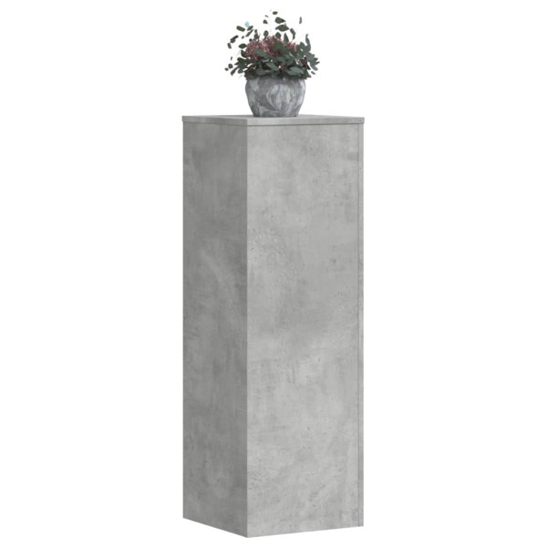Soportes de plantas madera ingeniería gris hormigón 33x33x100cm M 3