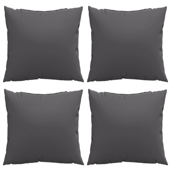 Almofadas de sofá 4 pcs 40x40 cm tecido antracite M 4