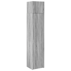 Armario estrecho madera ingeniería gris Sonoma 45x42.5x225 cm H