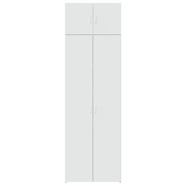 Armario de madera de ingeniería blanco 70x42.5x225 cm M 4