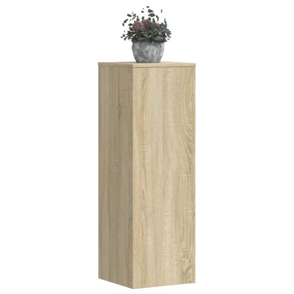 Soportes de plantas madera ingeniería roble Sonoma 33x33x100 cm M 3