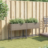 Jardinagem com prateleira 2 você sintético cinza rattan 70x28x70 cm 3