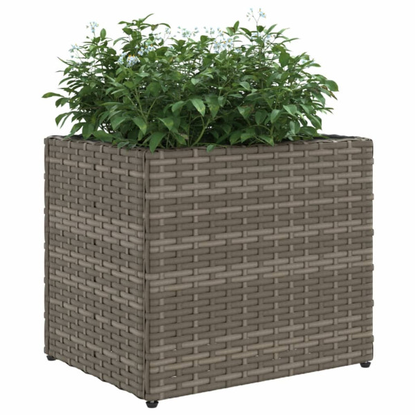 Jardins 2 unidades de rattan cinza sintético 36x30x32 cm M 4