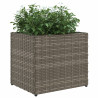 Jardins 2 unidades de rattan cinza sintético 36x30x32 cm 4