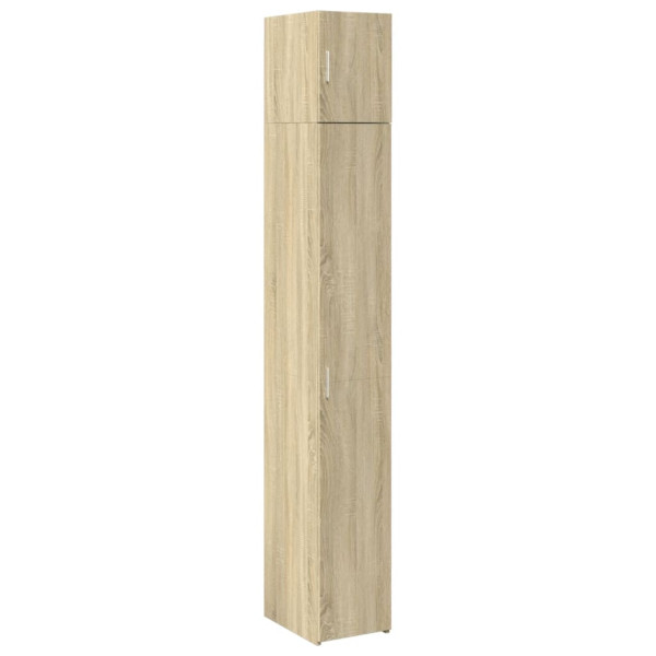 Armario estrecho madera ingeniería roble Sonoma 30x42.5x225 cm M 2