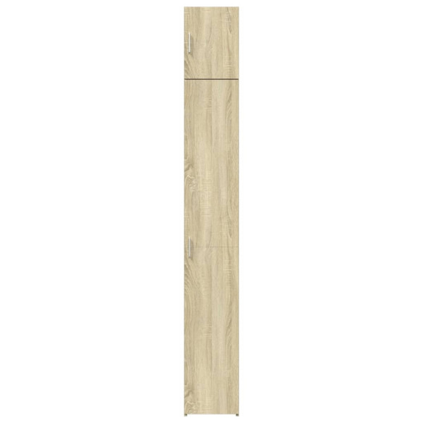 Armario estrecho madera ingeniería roble Sonoma 30x42.5x225 cm M 4