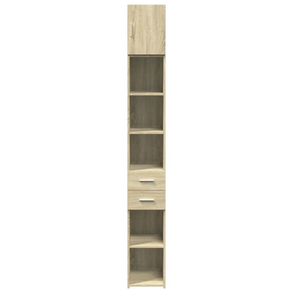Armario estrecho madera ingeniería roble Sonoma 30x42.5x225 cm M 4