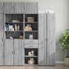 Armario estrecho madera ingeniería gris Sonoma 50x42.5x225 cm 1