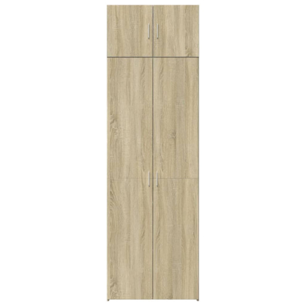 Armario de madera de ingeniería roble Sonoma 70x42.5x225 cm M 4