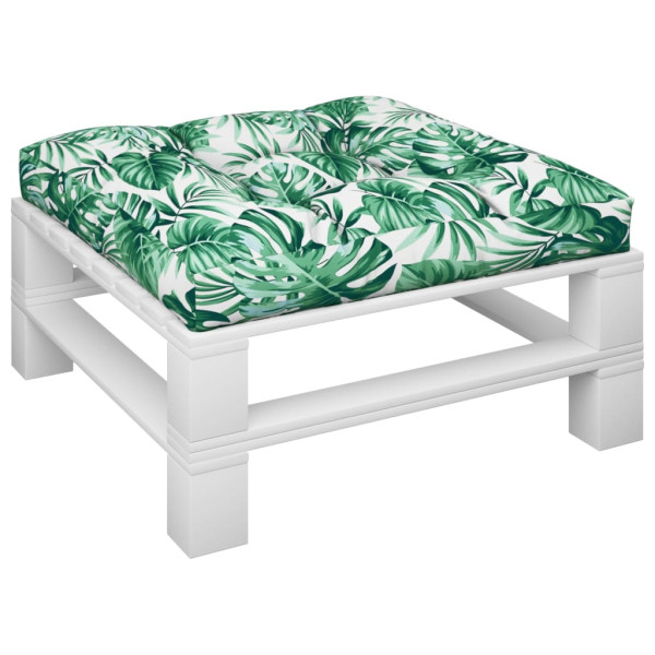 Almofadão para sofá de paletes 70x70x12 cm padrão folhas M 3