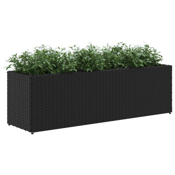 Jardins com 3 potters 2 tu rattan PE preto 105x30x32 cm M 4