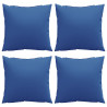 Almofadas de sofá 4 pcs 50x50 cm tecido azul 4