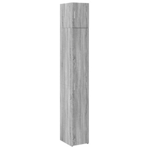Armario estrecho madera ingeniería gris Sonoma 30x42.5x225 cm H
