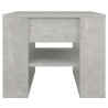Mesa de centro madera de ingeniería gris hormigón 55.5x55x45 cm 3