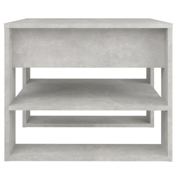 Mesa de centro madera de ingeniería gris hormigón 55.5x55x45 cm M 4