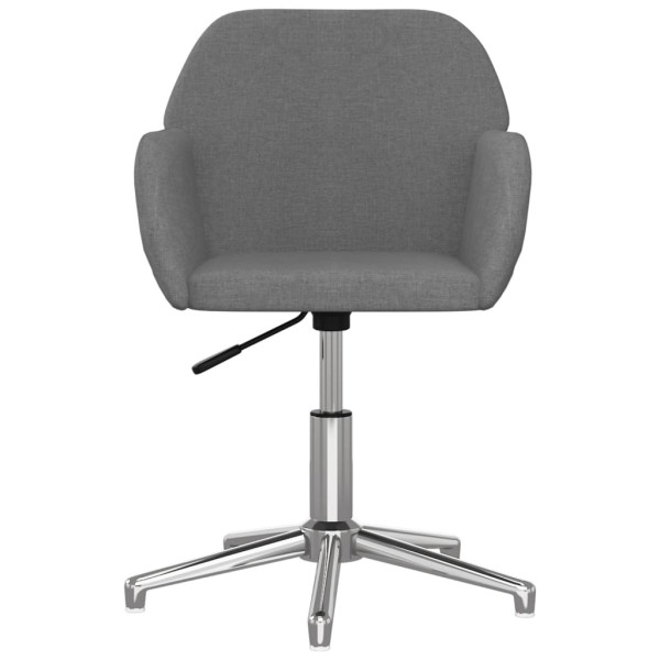 Silla de oficina giratoria de tela gris claro M 3