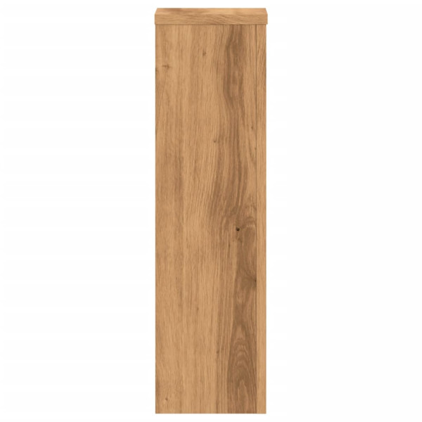 Soportes de plantas 2 uds madera roble artisian 17x17x60 cm M 5