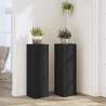 Suportes p/ plantas 2 pcs 25x25x80 cm derivados madeira preto 1