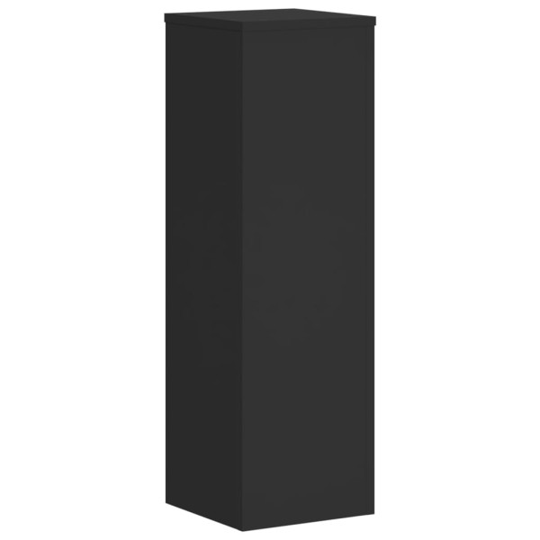 Suportes p/ plantas 2 pcs 25x25x80 cm derivados madeira preto M 4