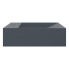 Lavatório 60x38x11 cm mineral/mármore fundido antracite 5