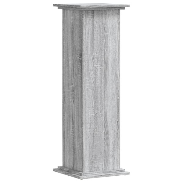 Soportes de plantas madera ingeniería gris Sonoma 33x33x100cm M 2