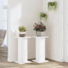 Suportes p/ plantas 2 pcs 30x30x60 cm derivados madeira branco 3