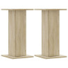 Soportes de plantas 2 uds madera roble Sonoma 30x30x60 cm 2