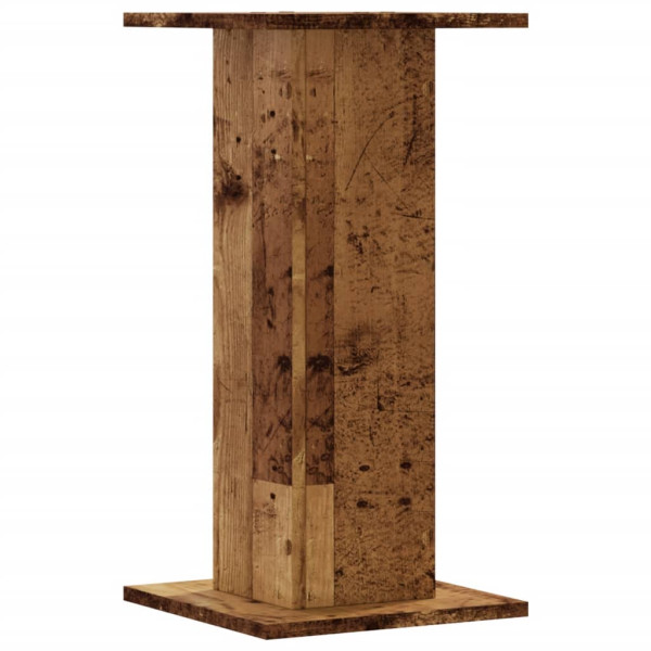 Soportes de plantas 2 uds madera roble envejecido 30x30x60 cm M 5