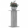 Soportes de plantas 2 uds madera gris Sonoma 30x30x60 cm 1