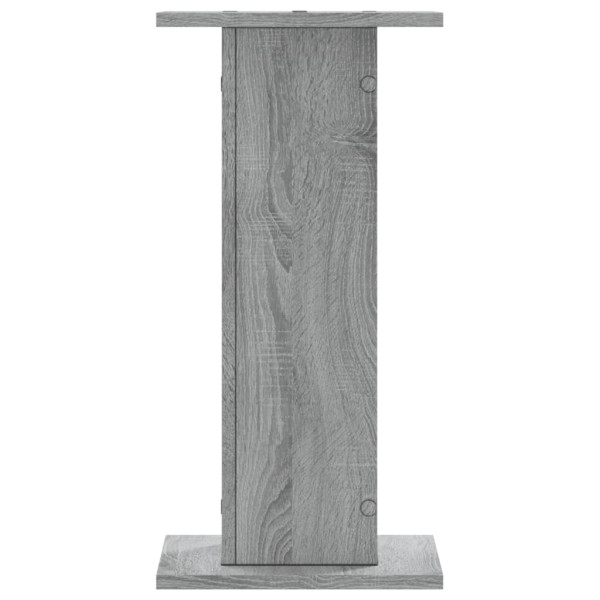 Soportes de plantas 2 uds madera gris Sonoma 30x30x60 cm M 4