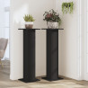 Soportes de plantas 2 uds madera ingeniería negro 30x30x95 cm 3