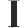 Soportes de plantas 2 uds madera ingeniería negro 30x30x95 cm 5