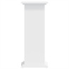 Suporte para plantas 33x33x80 cm derivados de madeira branco 4