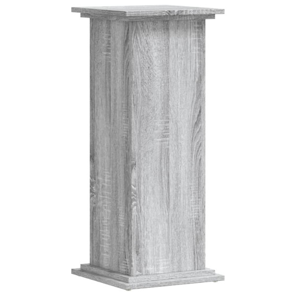 Soportes de plantas madera ingeniería gris Sonoma 33x33x80 cm M 2