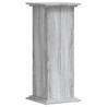 Soportes de plantas madera ingeniería gris Sonoma 33x33x80 cm 2