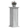 Soportes de plantas madera ingeniería gris Sonoma 33x33x80 cm 3
