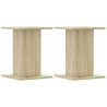 Soportes para plantas 2 uds madera roble Sonoma 30x30x40 cm 2