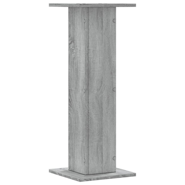 Soportes de plantas 2 uds madera gris Sonoma 30x30x80 cm M 5