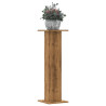 Soportes para plantas 2 uds madera roble artisian 30x30x95 cm 1