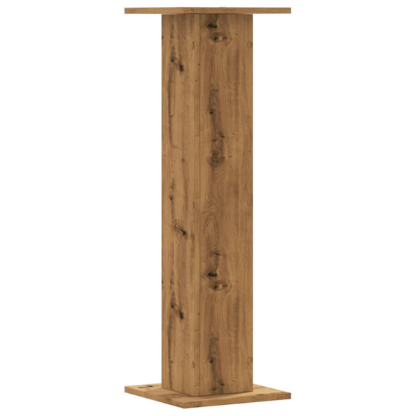 Soportes para plantas 2 uds madera roble artisian 30x30x95 cm M 5