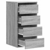 Cajonera de esquina madera ingeniería gris Sonoma 40x41x76 cm 5
