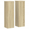 Soportes de plantas 2 uds madera roble Sonoma 17x17x60 cm 2